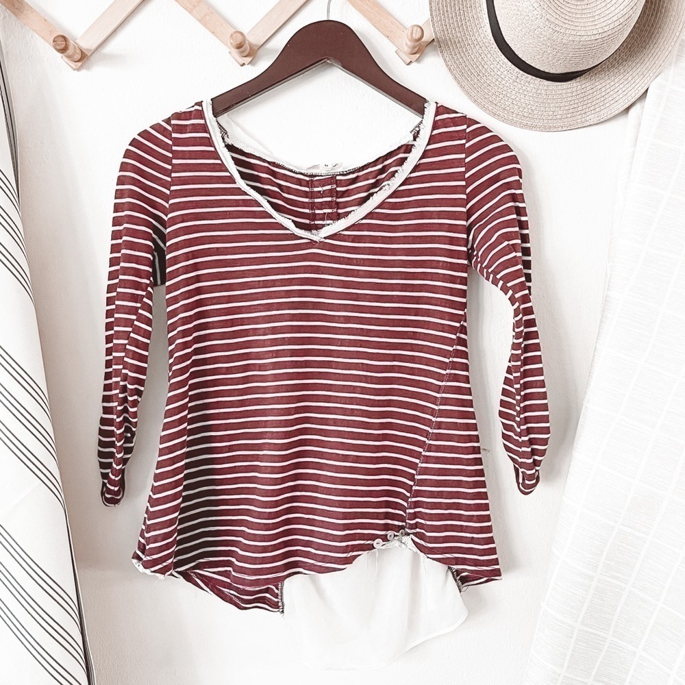 Anthropologie Meadow Rue Cassia Lace Back Top